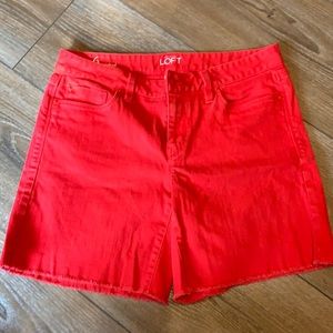 Red shorts